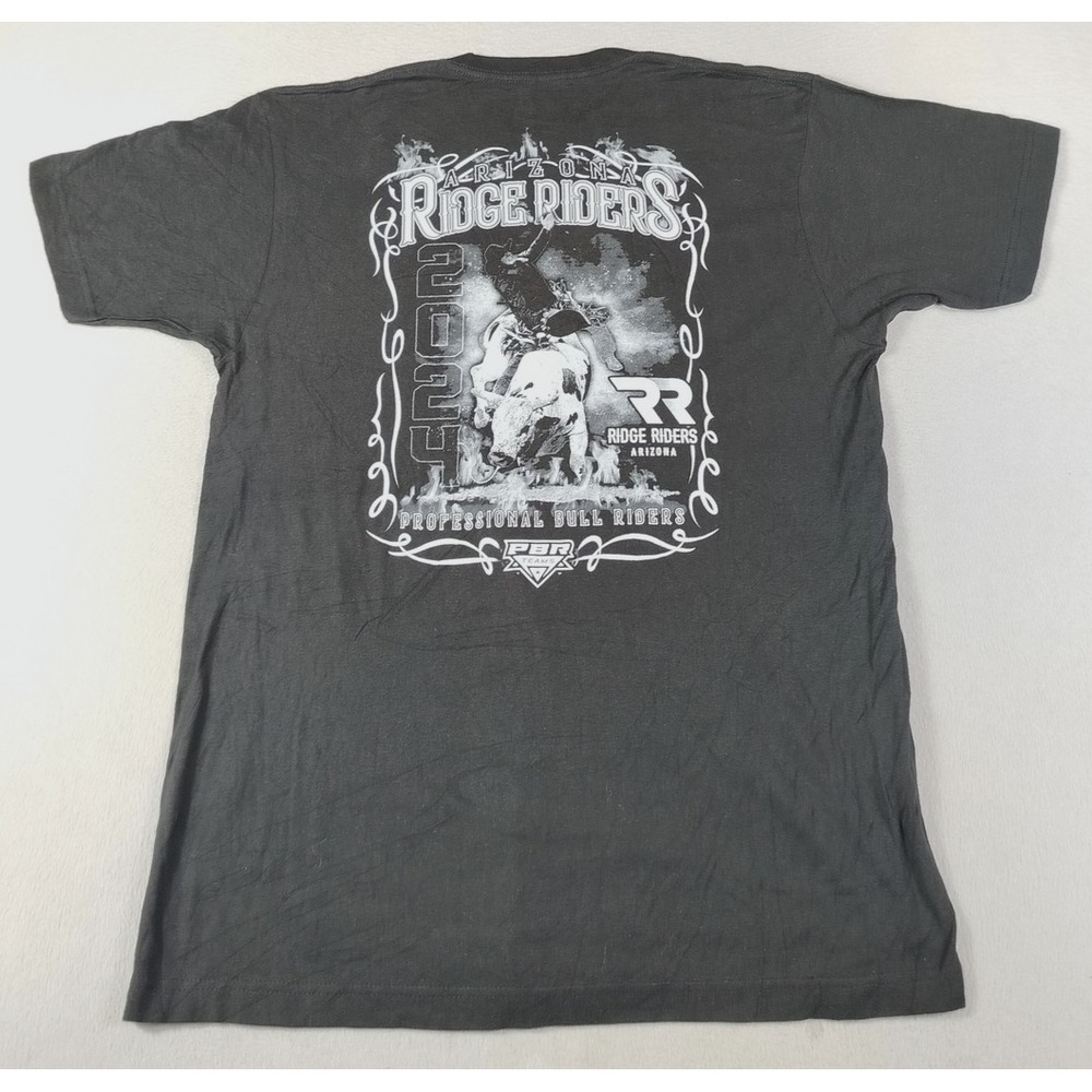 Arizona Ridge Riders Shirt Mens Large Black PBR Rodeo Westerncore Cowboy Country